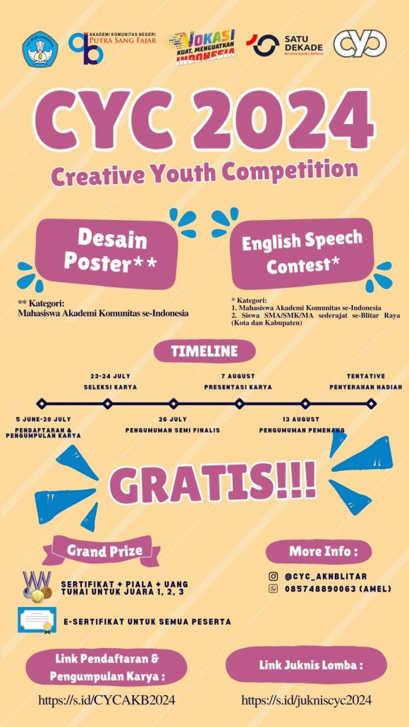Creative Youth Competition (CYC) 2024 – Akademi Komunitas Negeri Putra ...