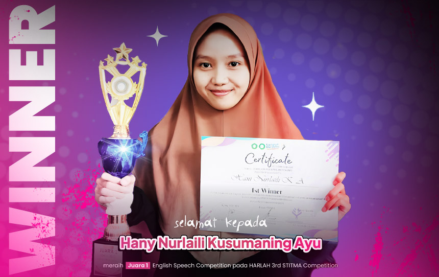 Mahasiswi AKN Putra Sang Fajar Blitar Raih Juara 1 Lomba Pidato Bahasa Inggris